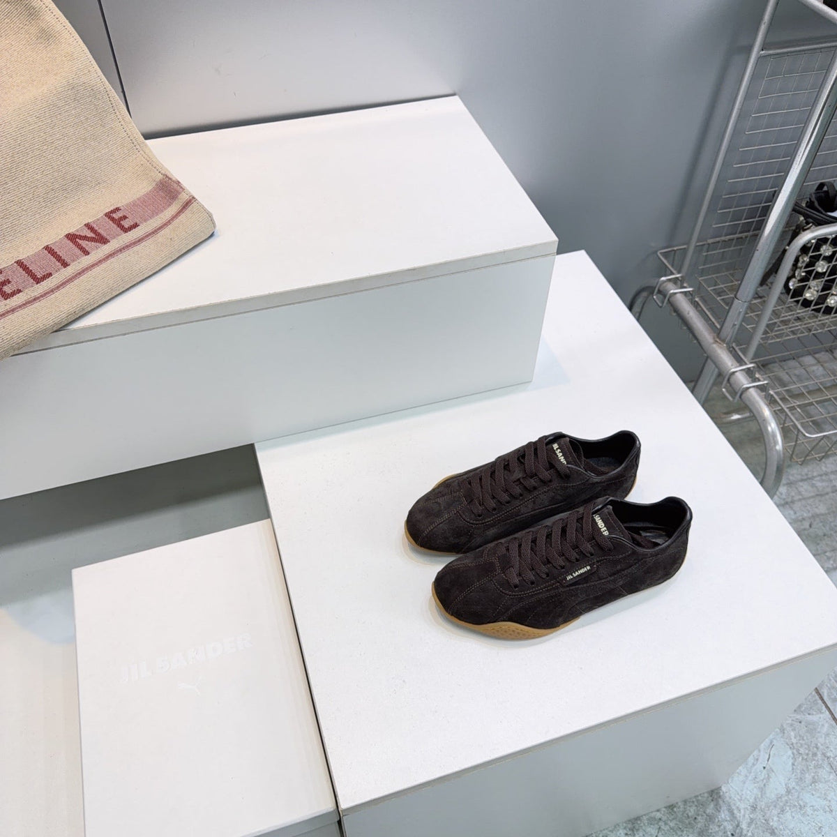 Puma X Jil Sander K-Street Sneakers Coffee Suede 842870