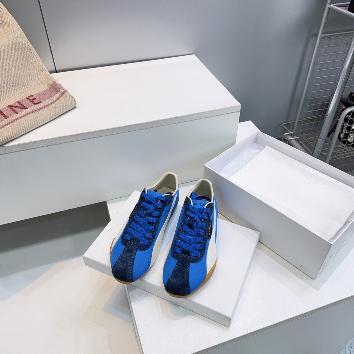 Puma X Jil Sander K-Street Sneakers White Blue Suede 842871