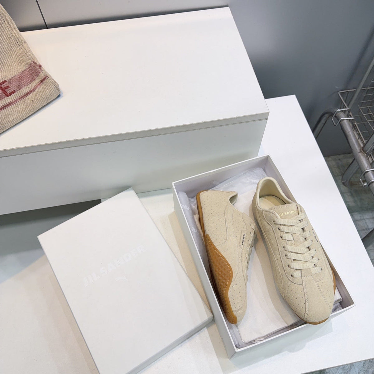 Puma X Jil Sander K-Street Sneakers Khaki Suede 842872