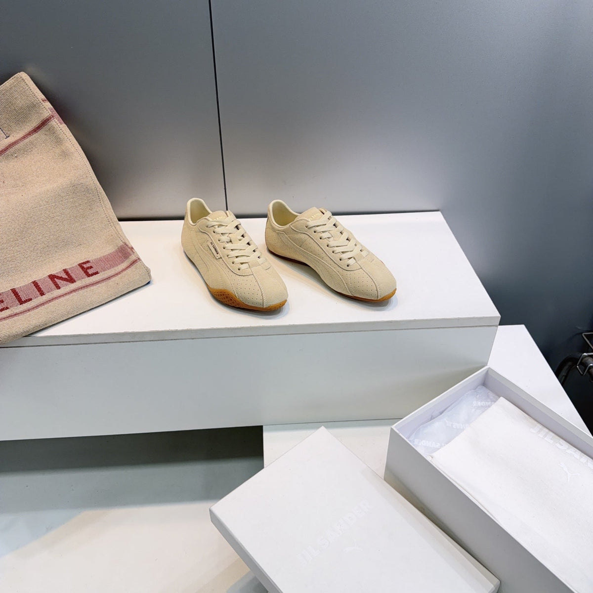 Puma X Jil Sander K-Street Sneakers Khaki Suede 842872