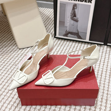 VT 26s T-Strap Slingback White Patent Leather 722232