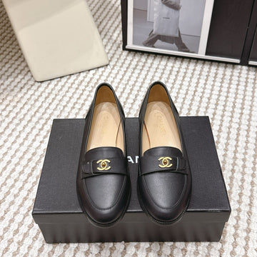 CC Double C Loafers Black Leather 721522