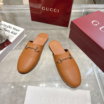 GG 26s Mule With Horsebit Light Brown Sheepskin 664796