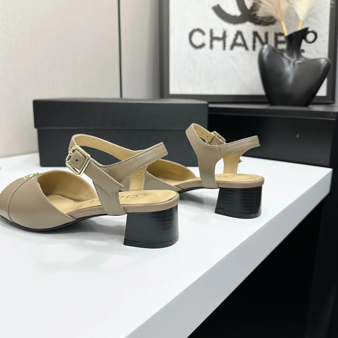 CC 2026 Mary Jane Sandals 45 Taupe Cowhide 668113