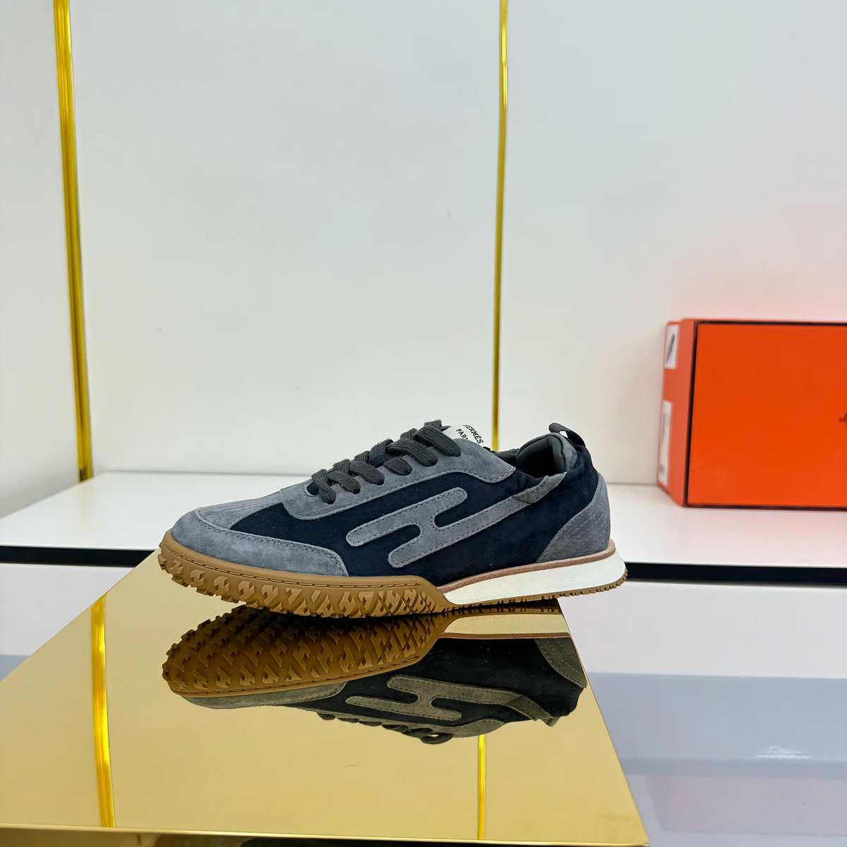 HM 2026 Casual Sneakers Navy Blue Suede 667358