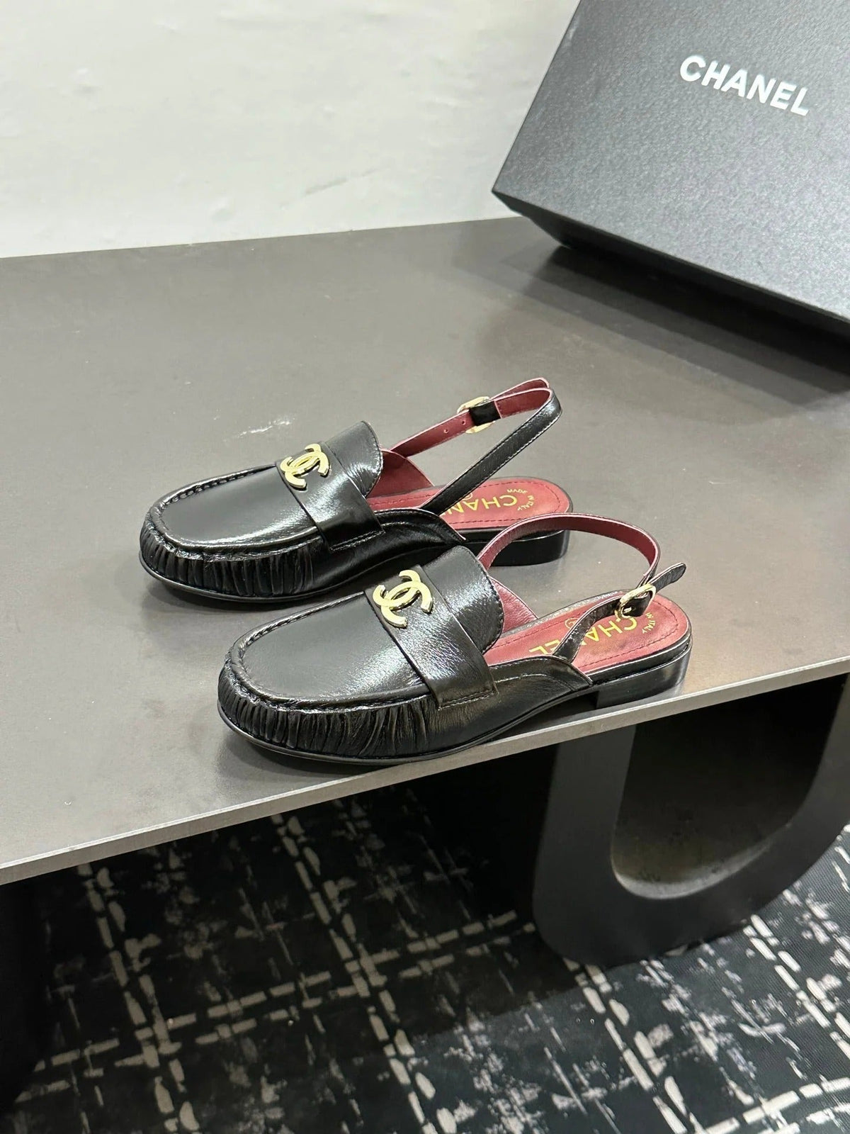 Chanel 2026 Slingback Loafers Leather Sheepskin 832506