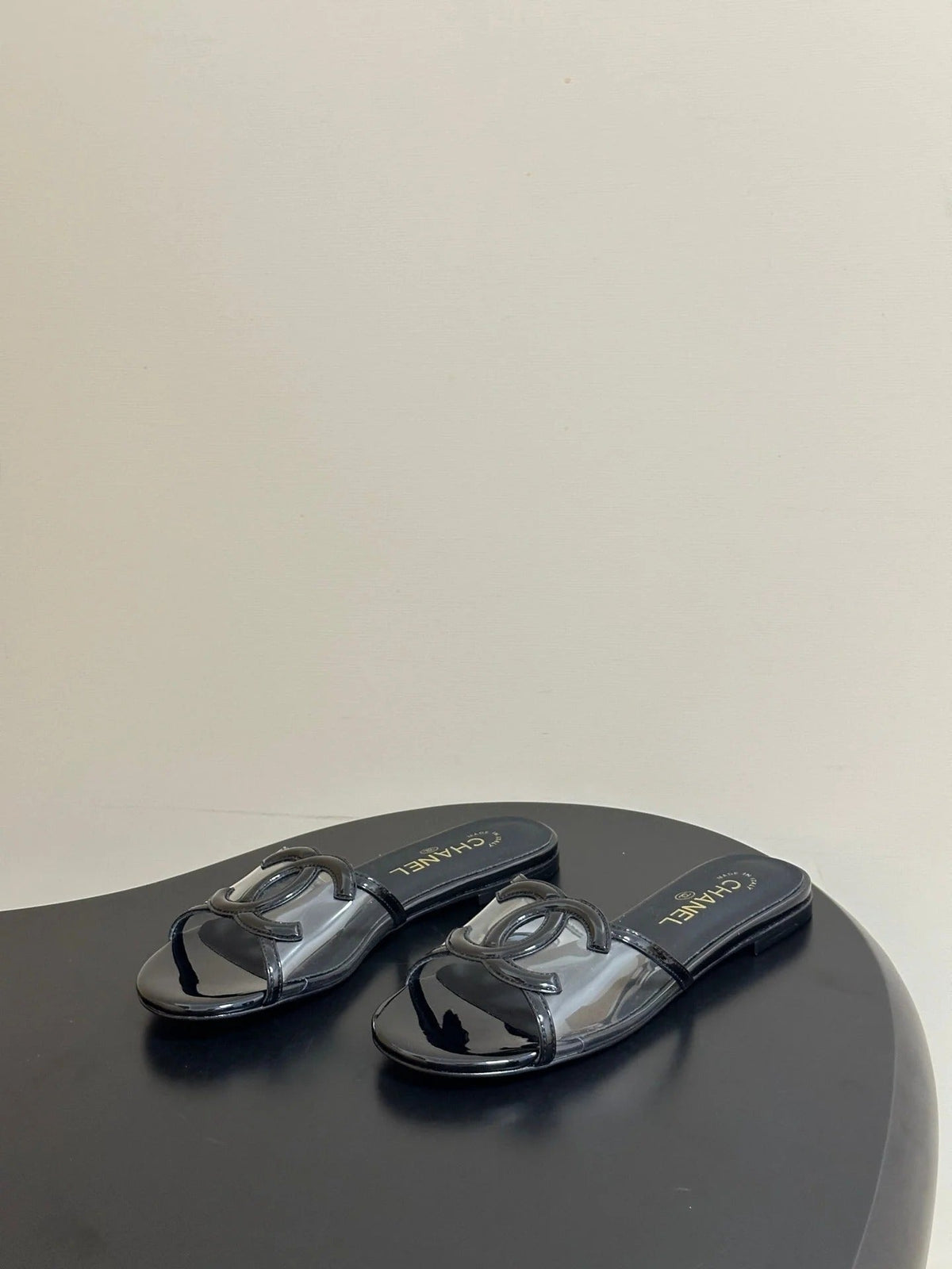 Chanel 2026 Flat Sandals Plastic Sheepskin 834675