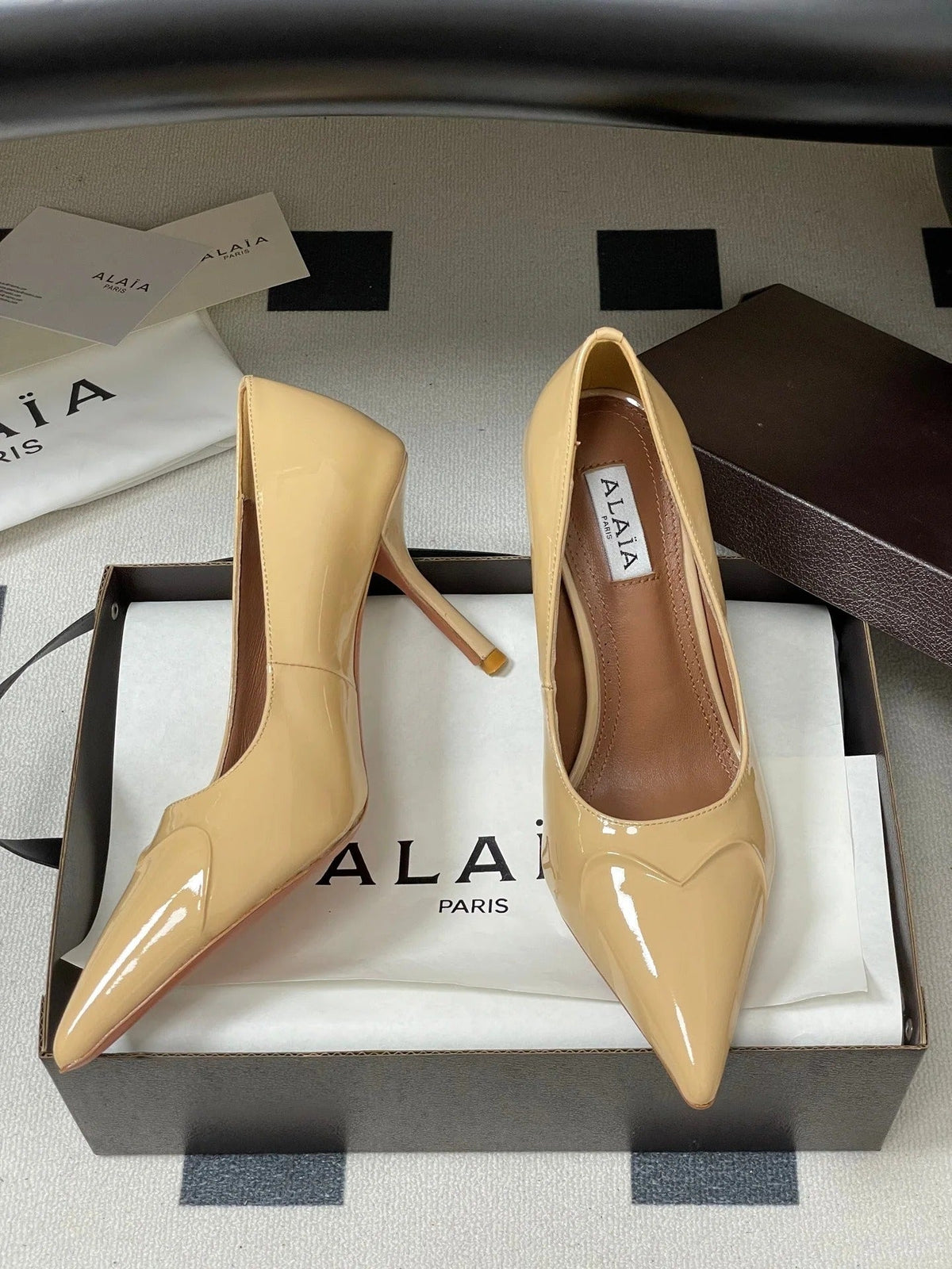 Alaia 2026 Pumps 90mm Patent Leather 777409