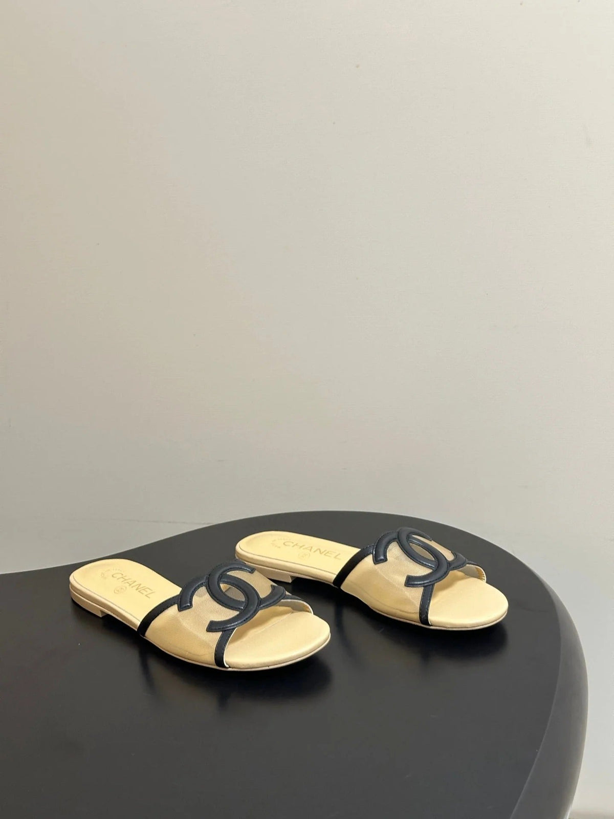 Chanel 2026 Flat Sandals Mesh Sheepskin 834674