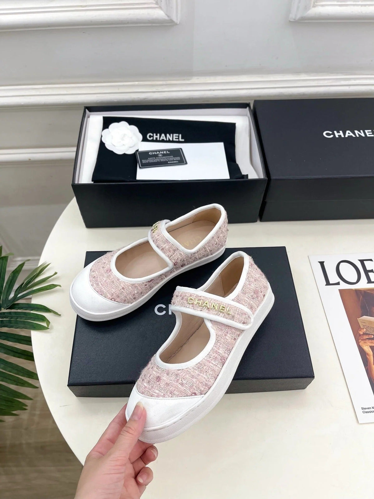 Chanel 2026 Mary Jane Shoes Sheepskin Tweed 831463