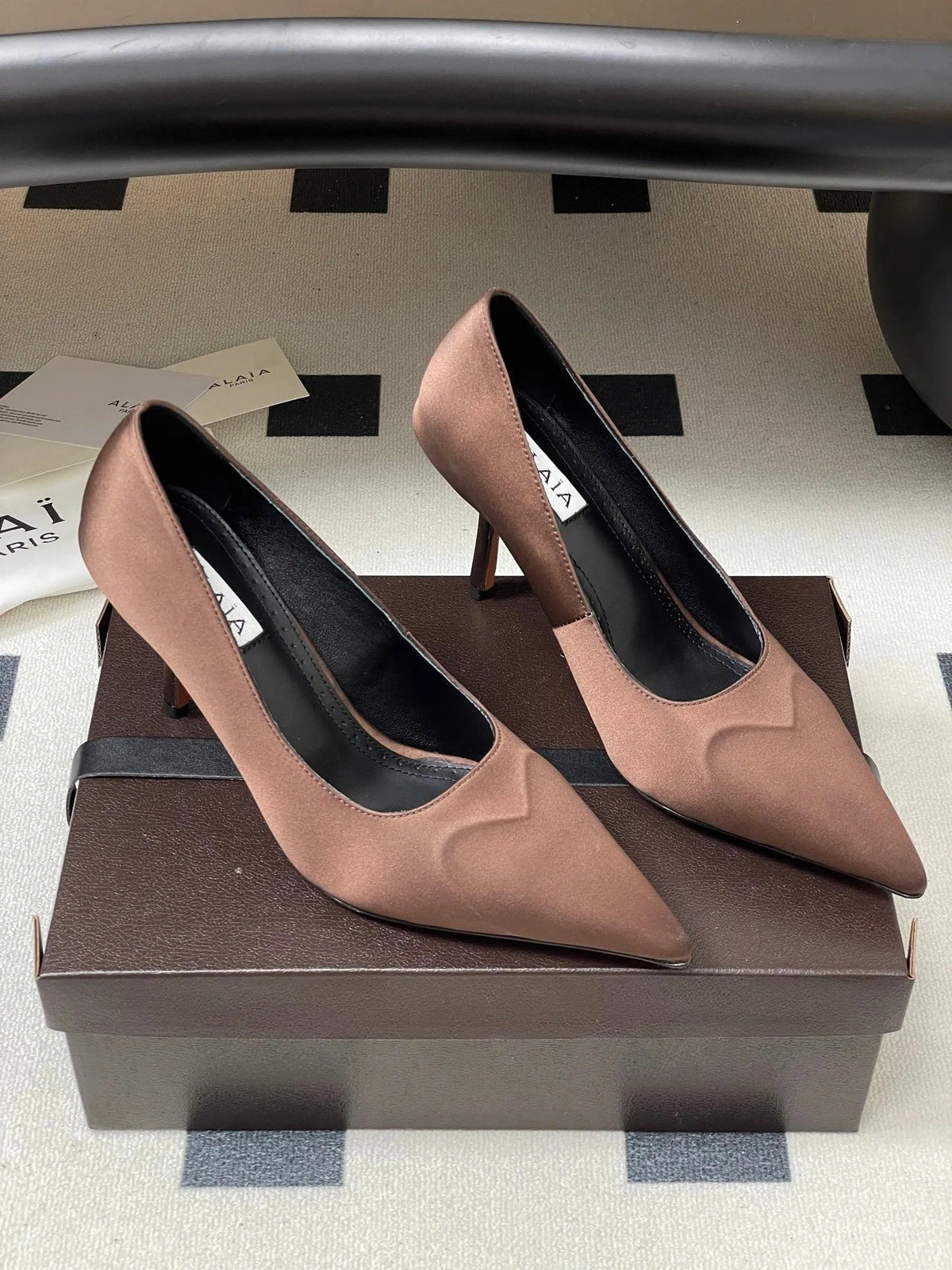 Alaia 2026 Pumps 90mm Silk Satin 777405