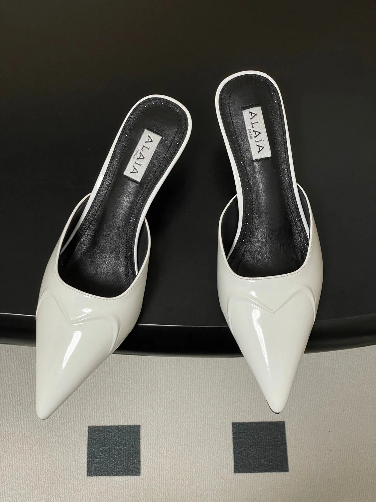 Alaia 2026 Mules 65mm Patent Leather 777413