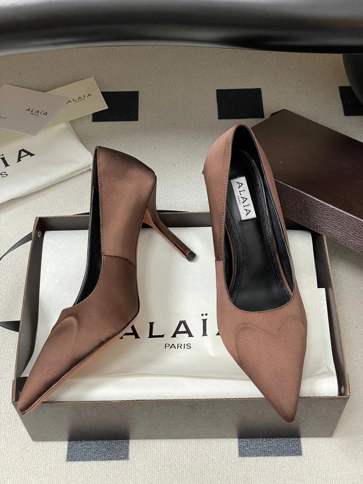 Alaia 2026 Pumps 90mm Silk Satin 777405