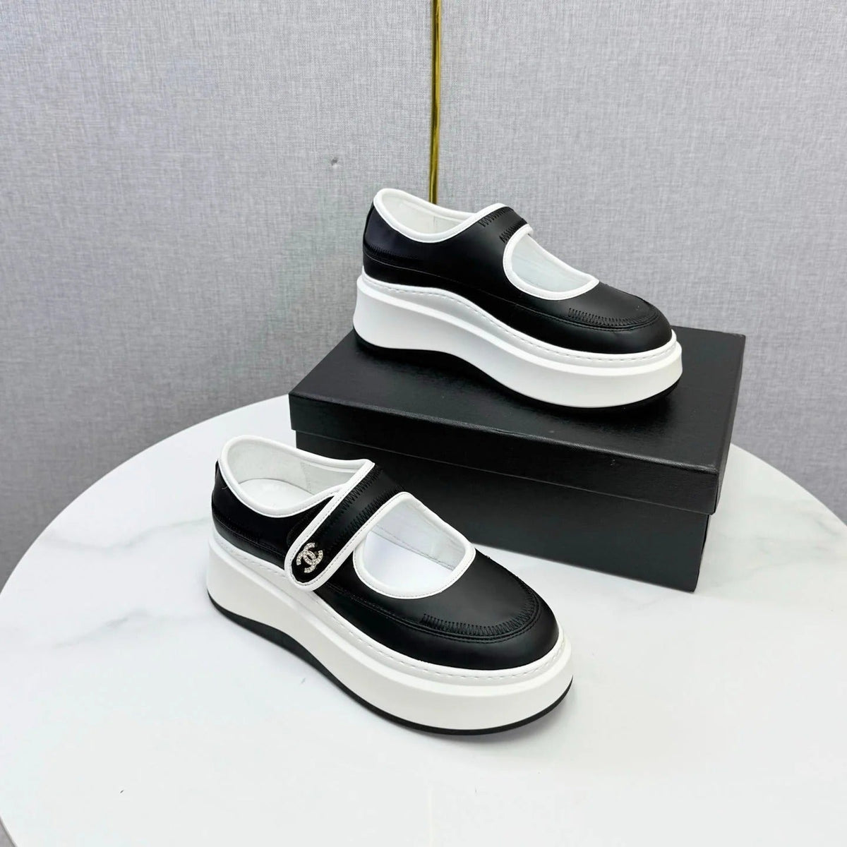Chanel 2026 Platform Mary Jane Shoes Lambskin 801466
