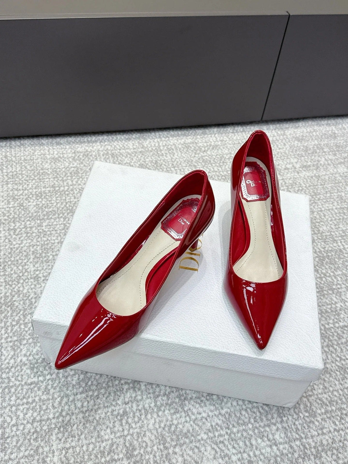 CD 26s High Heels Pump 85 Red Patent Leather 661474