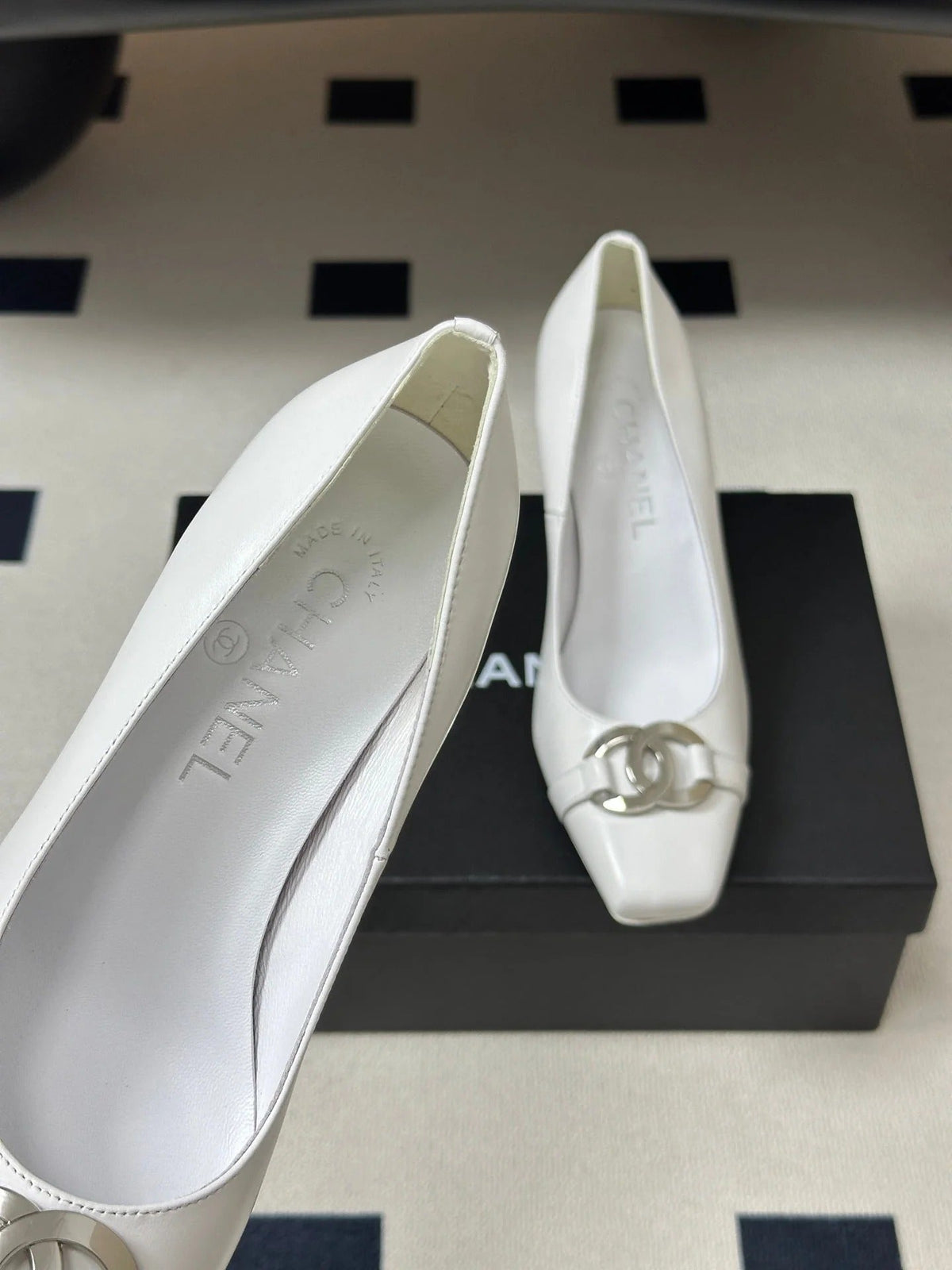 Chanel 2026 Chunky High Heels Leather Sheepskin 834665