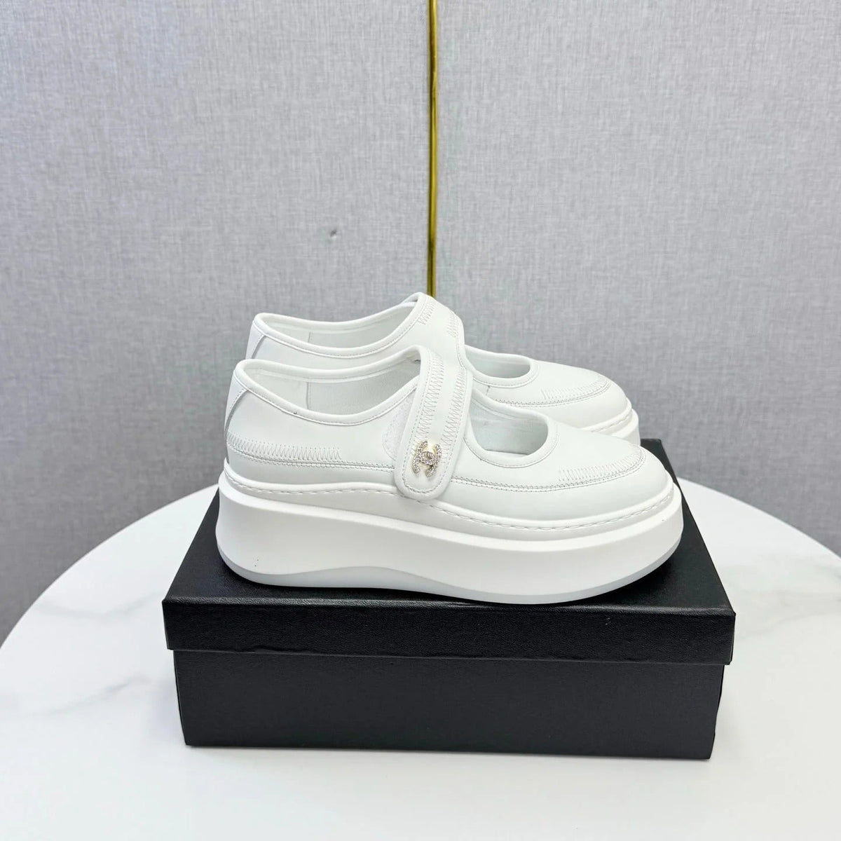 Chanel 2026 Platform Mary Jane Shoes Lambskin 801466