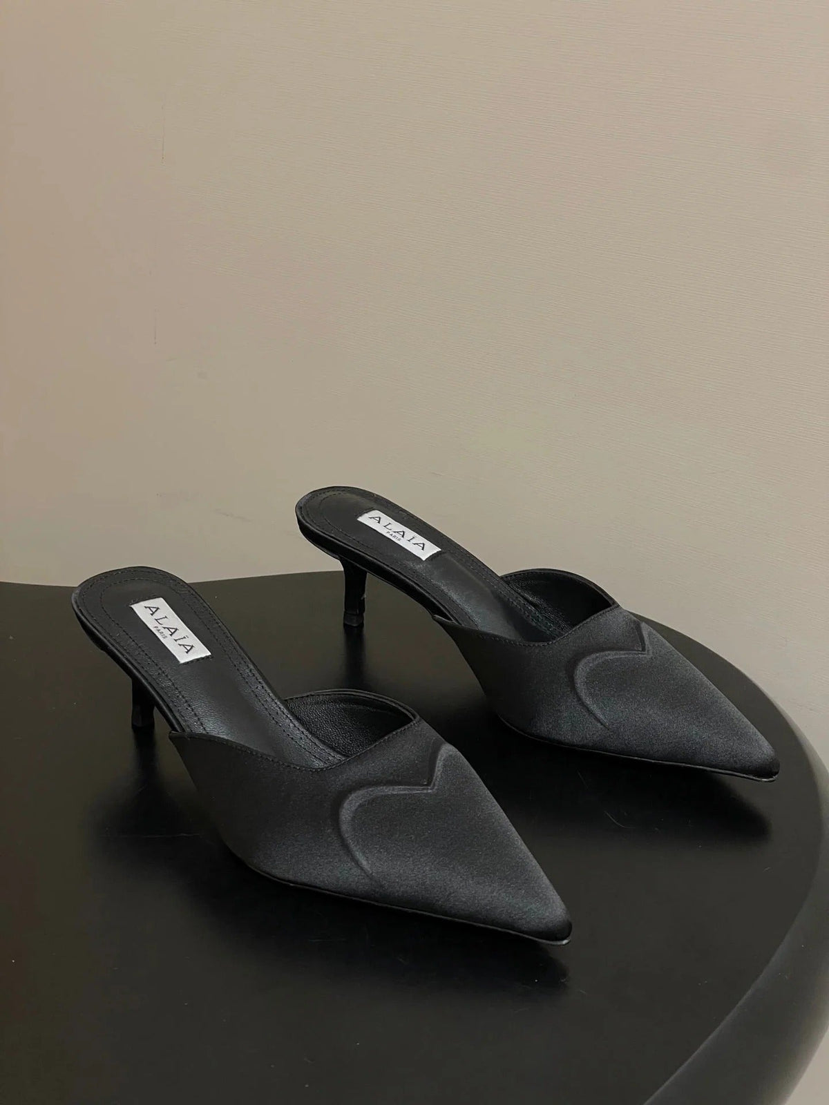 Alaia 2026 Mules 65mm Silk Satin 777415