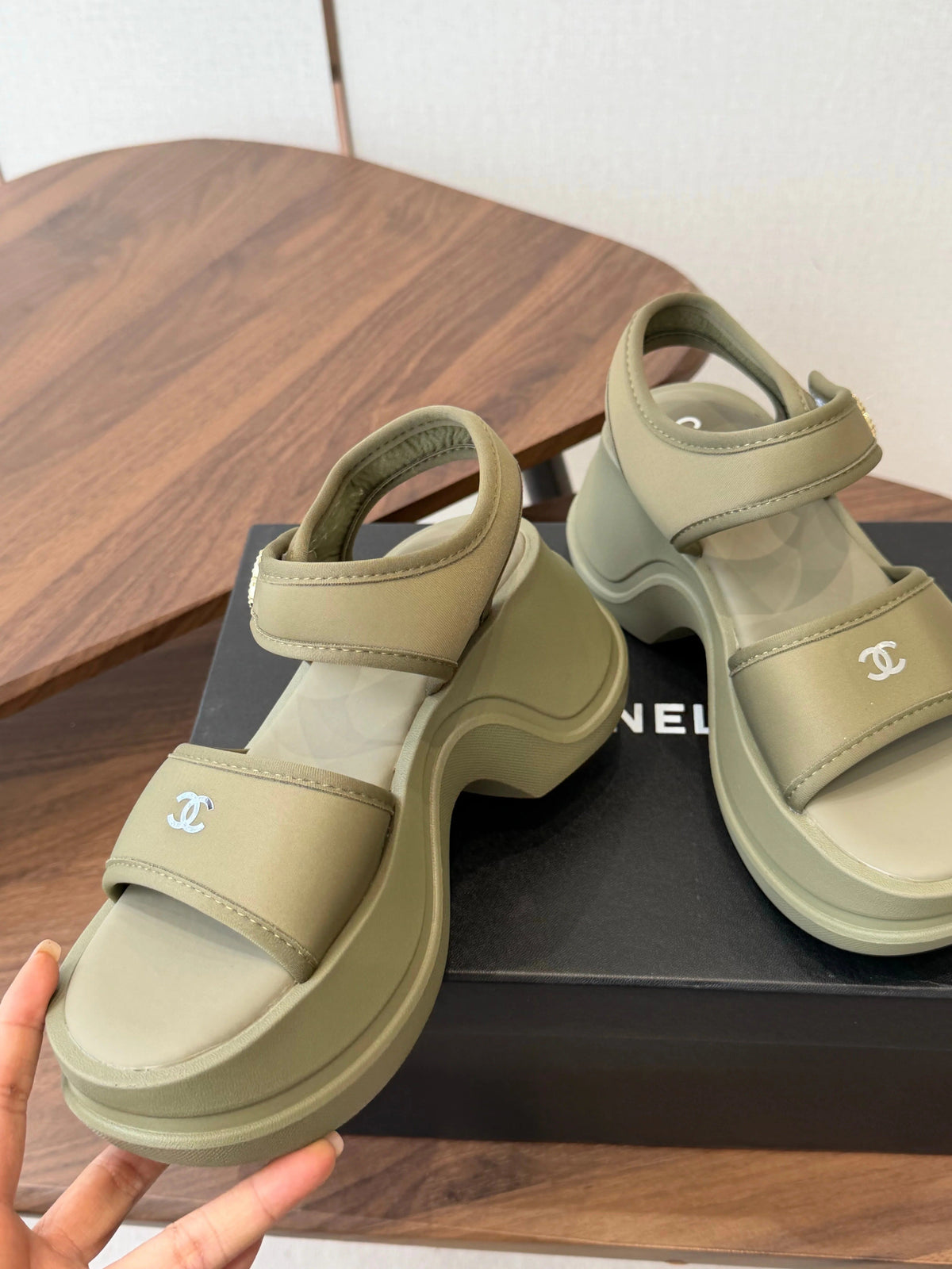 Chanel 2026 Platform Sandals Lambskin 833986
