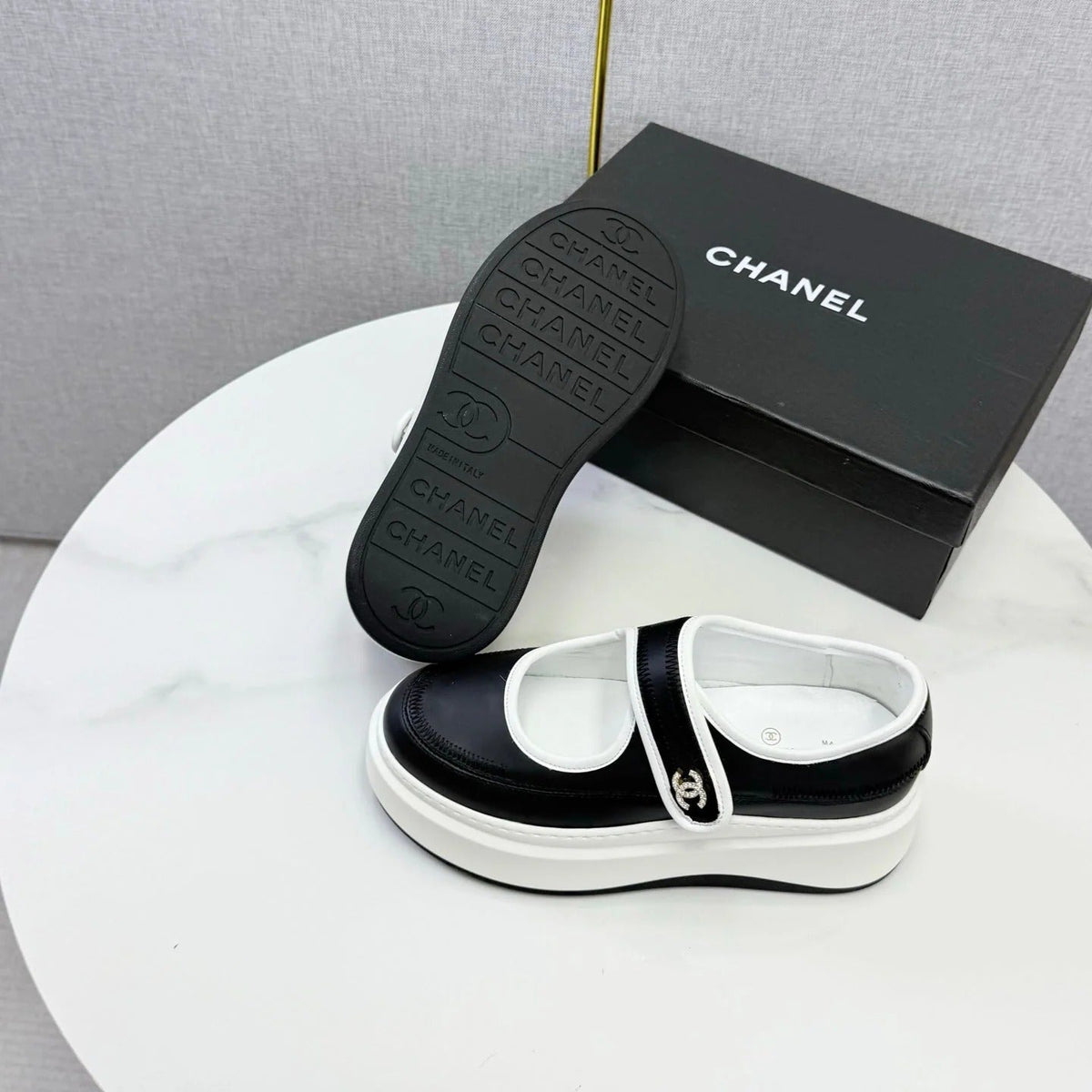 Chanel 2026 Platform Mary Jane Shoes Lambskin 801466