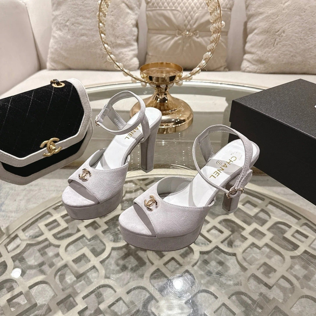 Chanel 2026 Platform Sandals Sheepskin 834300
