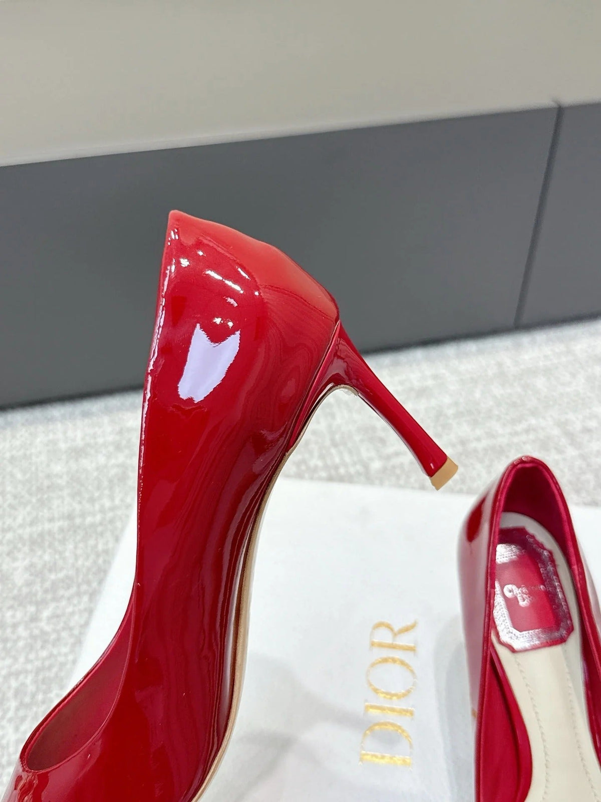CD 26s High Heels Pump 85 Red Patent Leather 661474