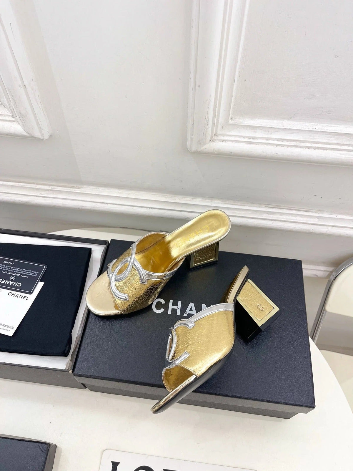 Chanel 2026 Chunky Heel Sandals Sheepskin 831299