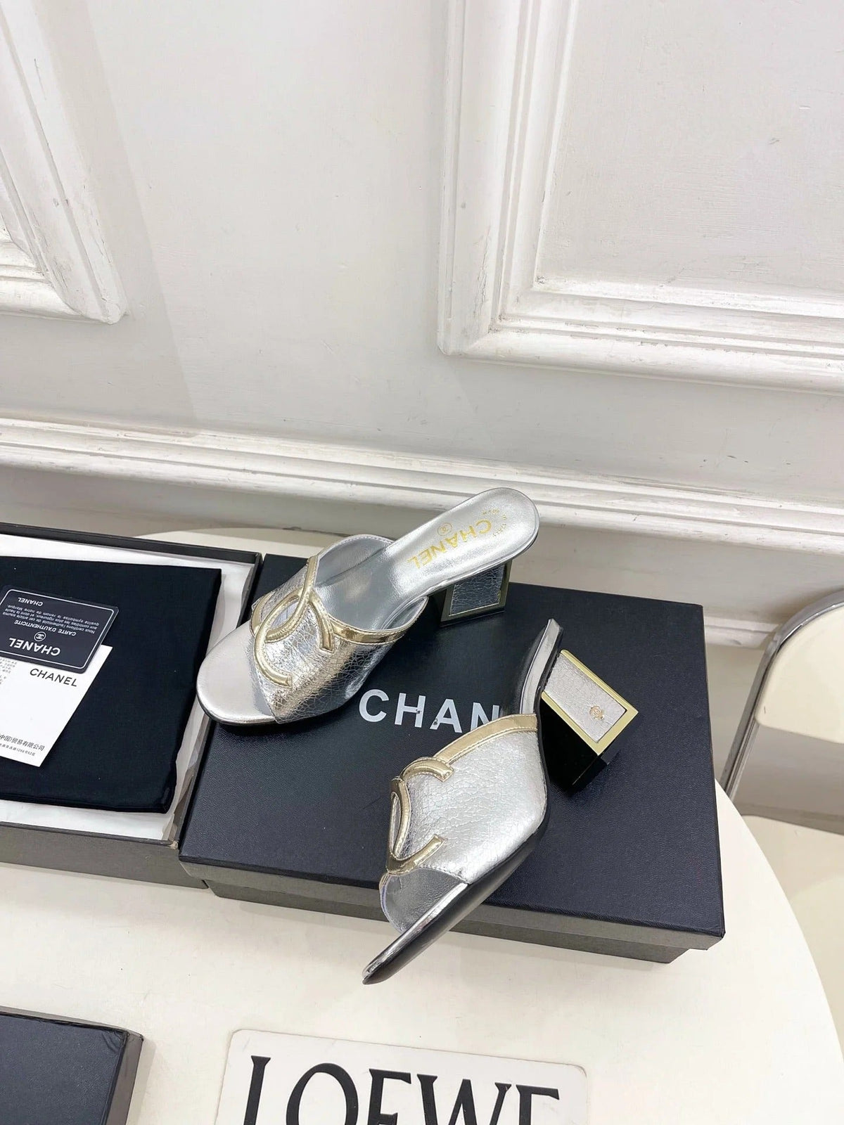 Chanel 2026 Chunky Heel Sandals Sheepskin 831299