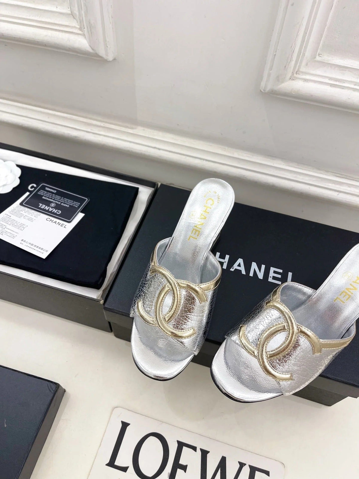 Chanel 2026 Chunky Heel Sandals Sheepskin 831299