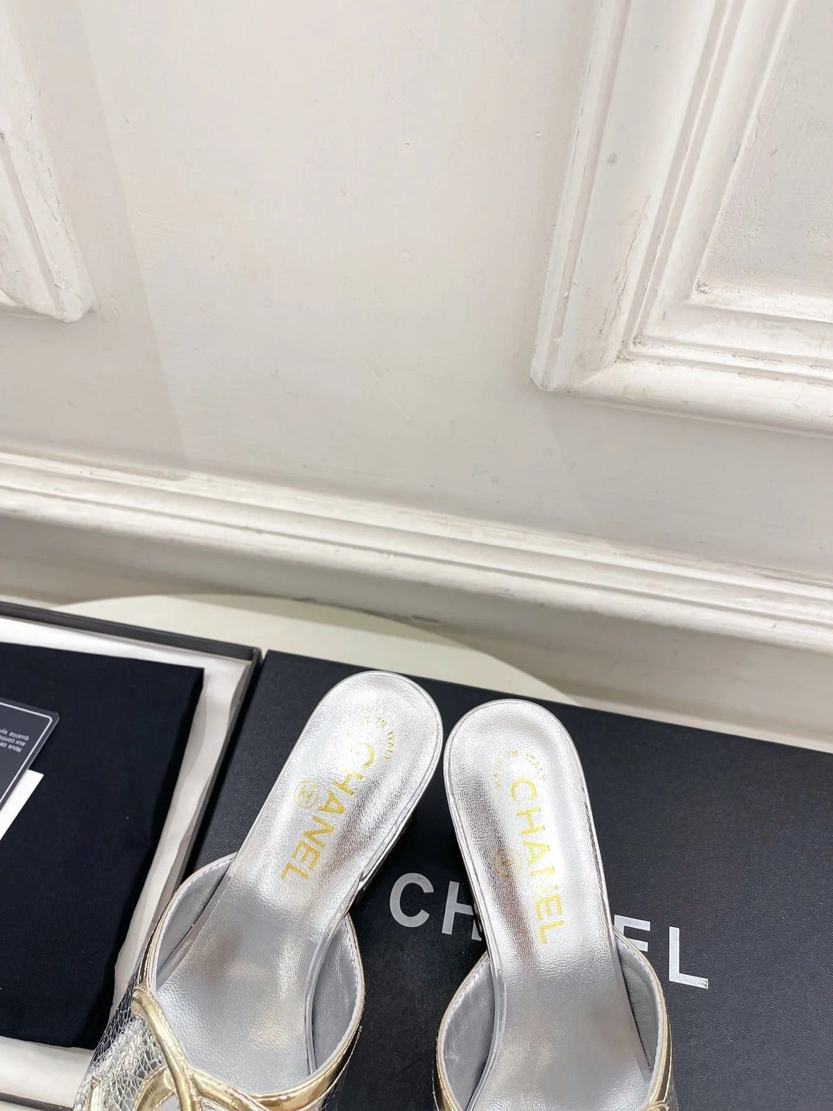 Chanel 2026 Chunky Heel Sandals Sheepskin 831299