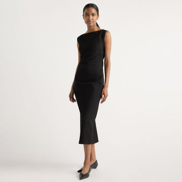 Inari Cotton Twill Boat-Neck Dress