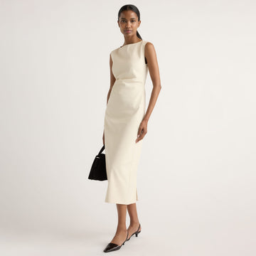 Inari Cotton Twill Boat-Neck Dress