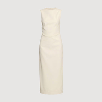 Inari Cotton Twill Boat-Neck Dress (Petite)