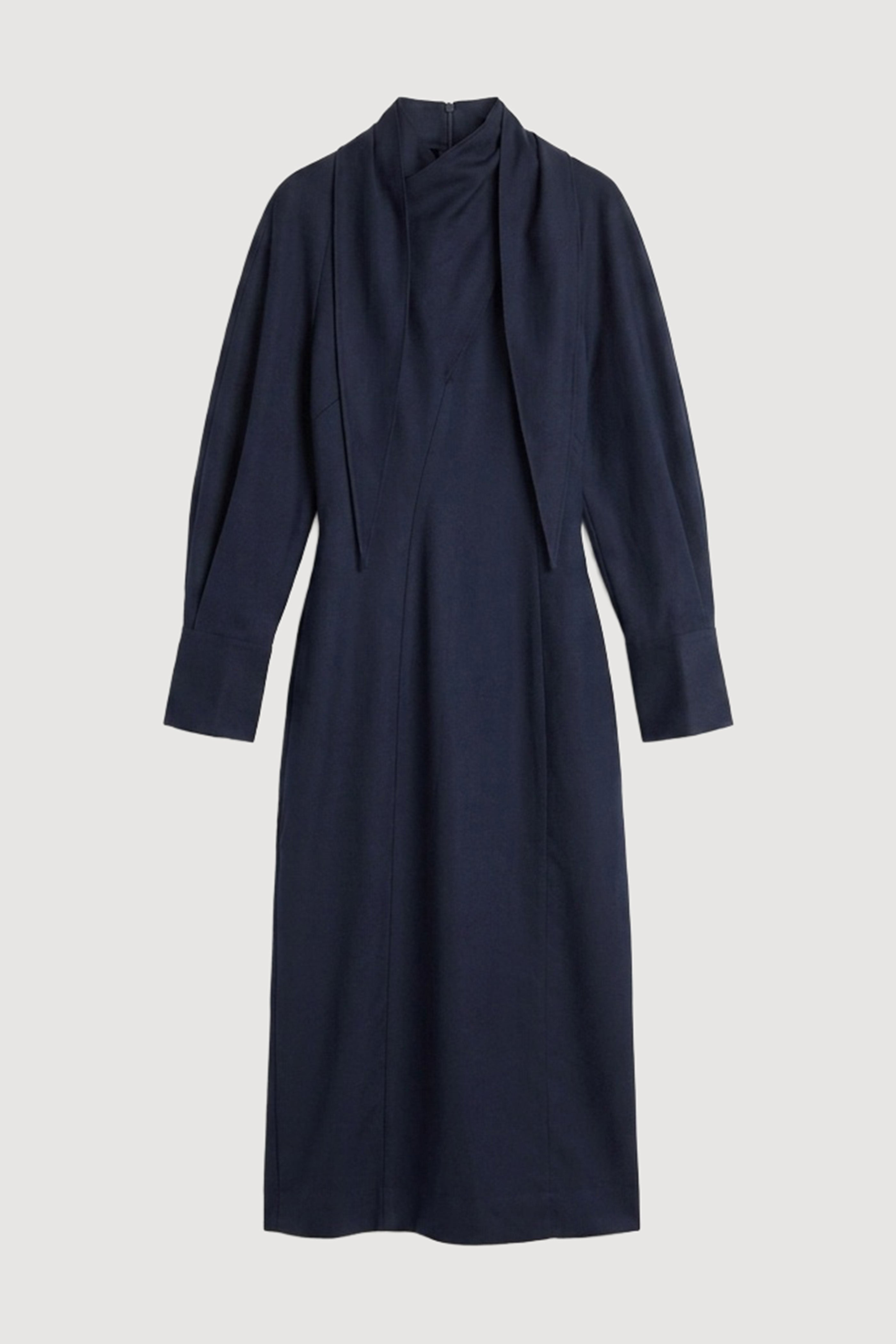 Jacinda Tencel Scarf-Neck Dress