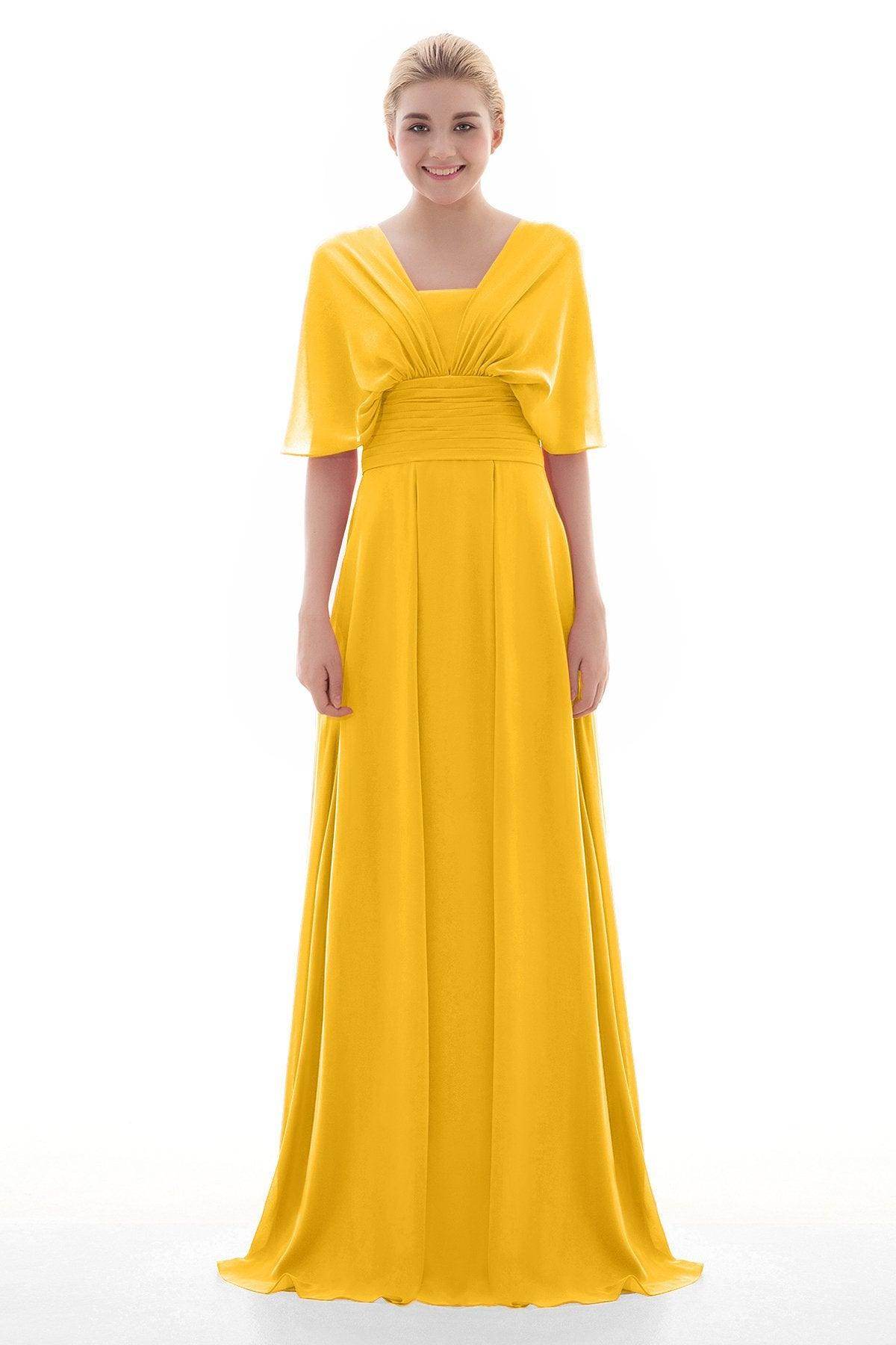 Sheath Floor Length Chiffon Bridesmaid Dress JOZF15001