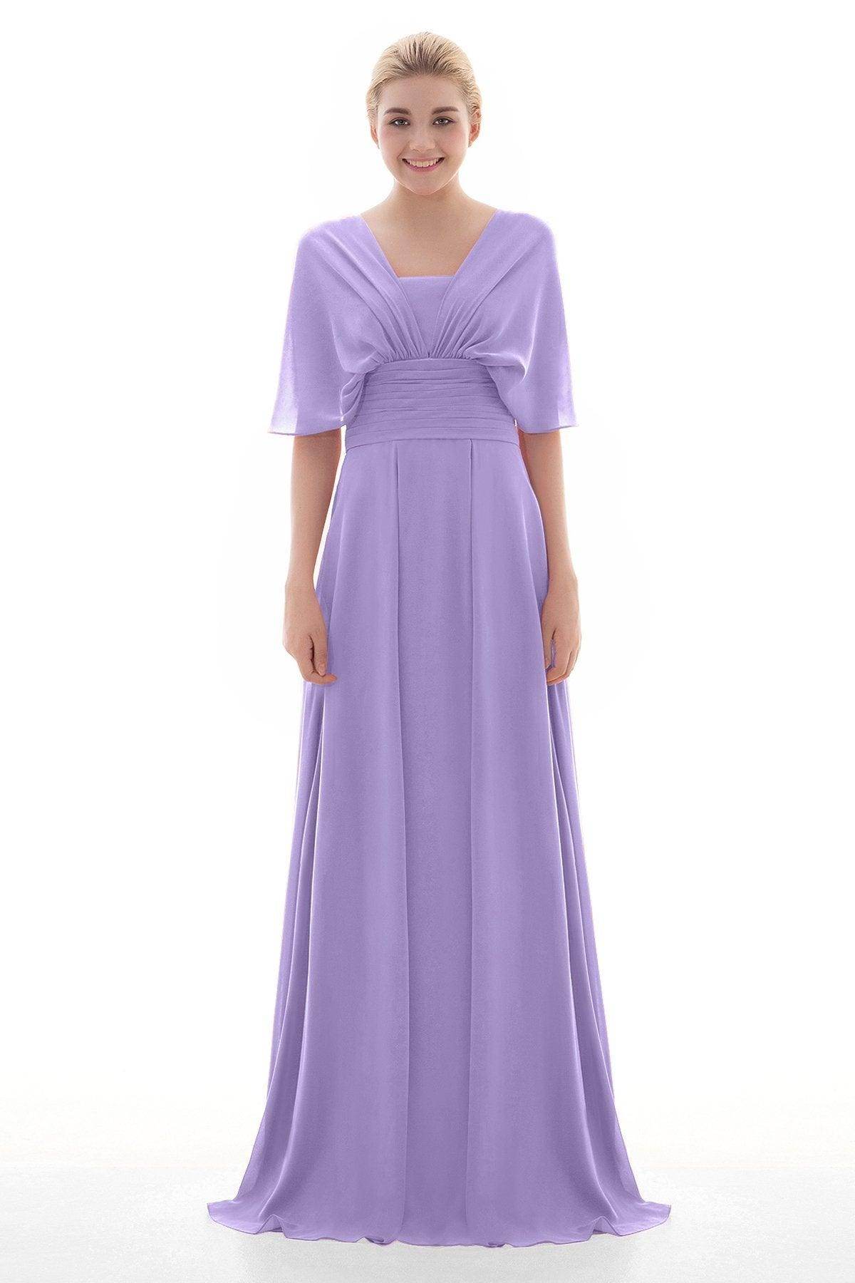 Sheath Floor Length Chiffon Bridesmaid Dress JOZF15001