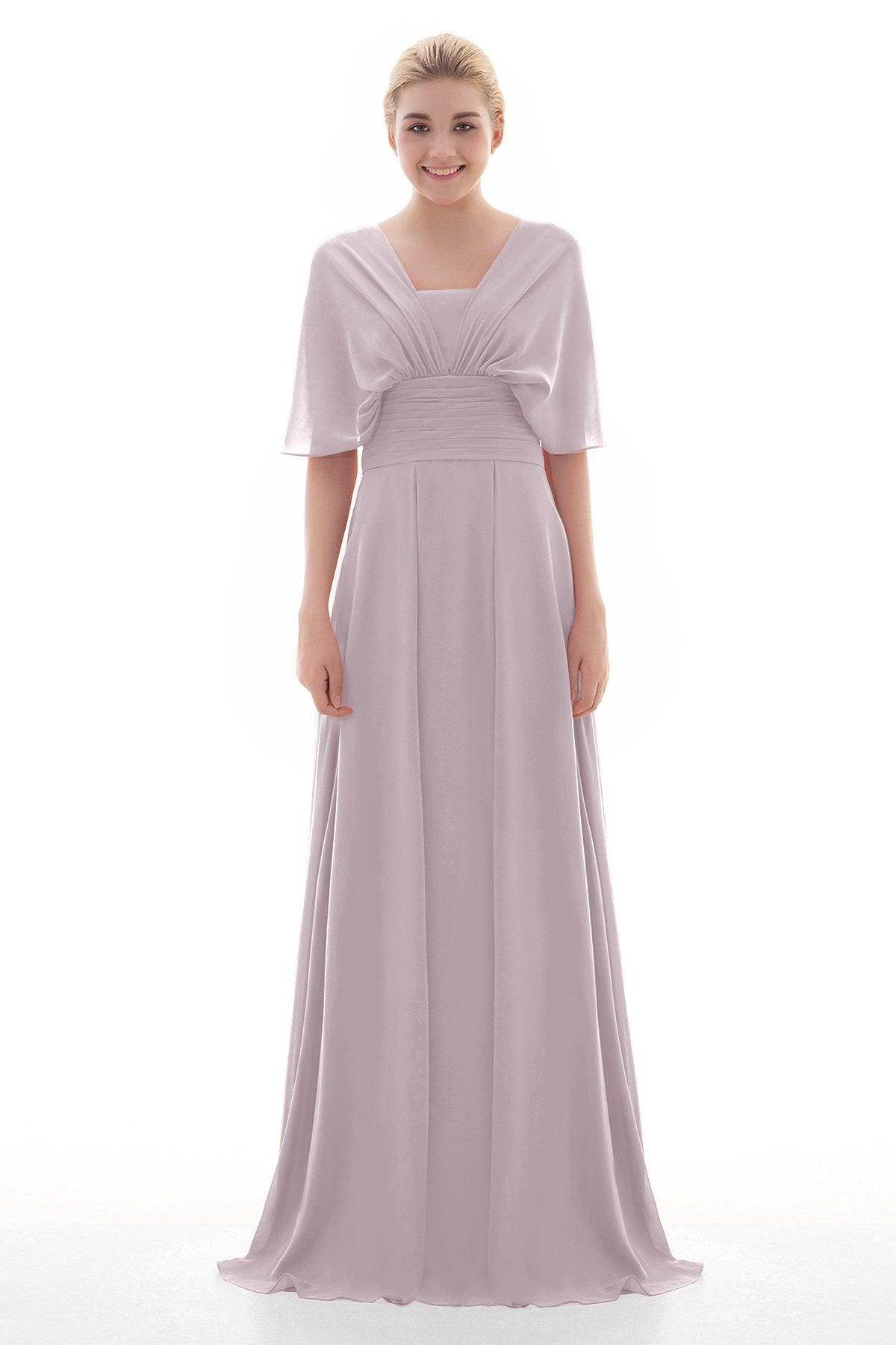 Sheath Floor Length Chiffon Bridesmaid Dress JOZF15001
