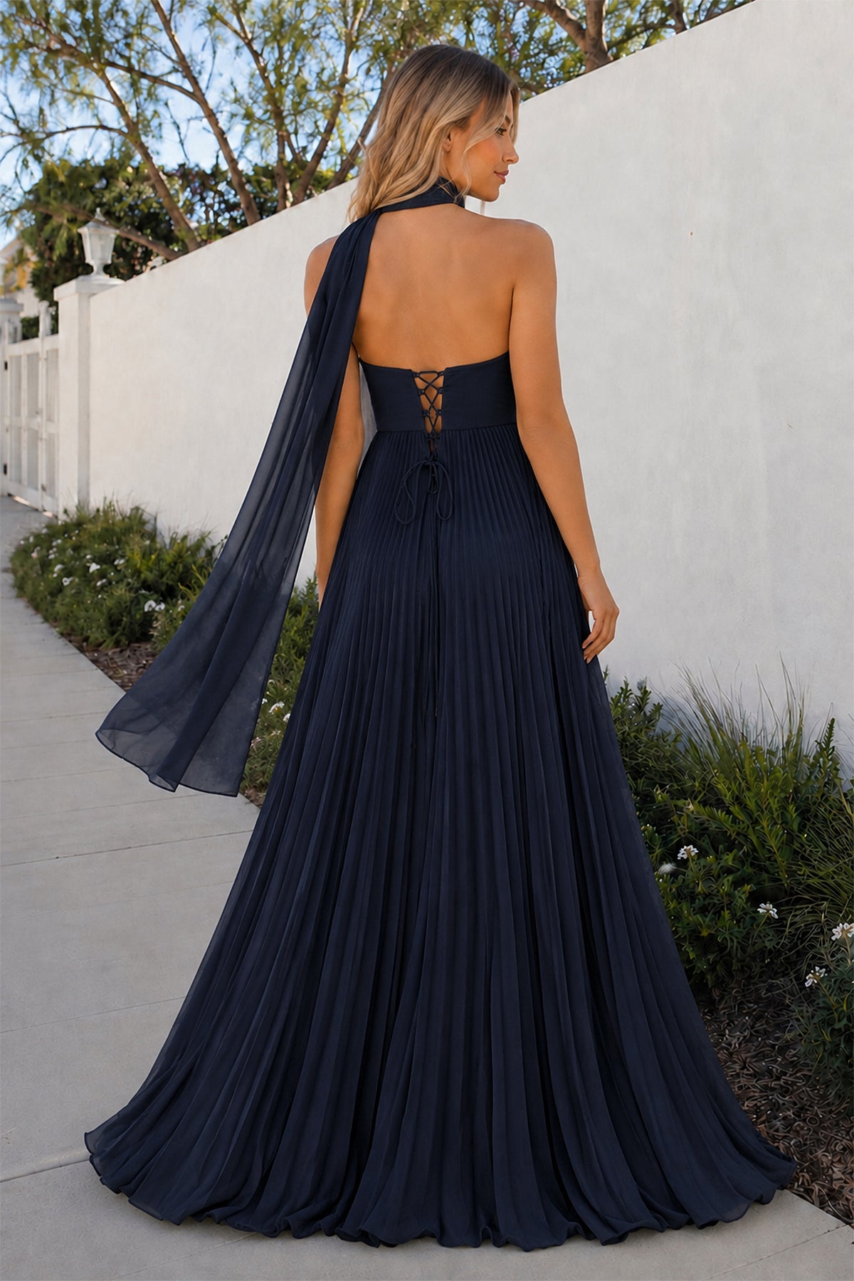 A Line Light Pink Sweetheart Chiffon Long Prom Dress