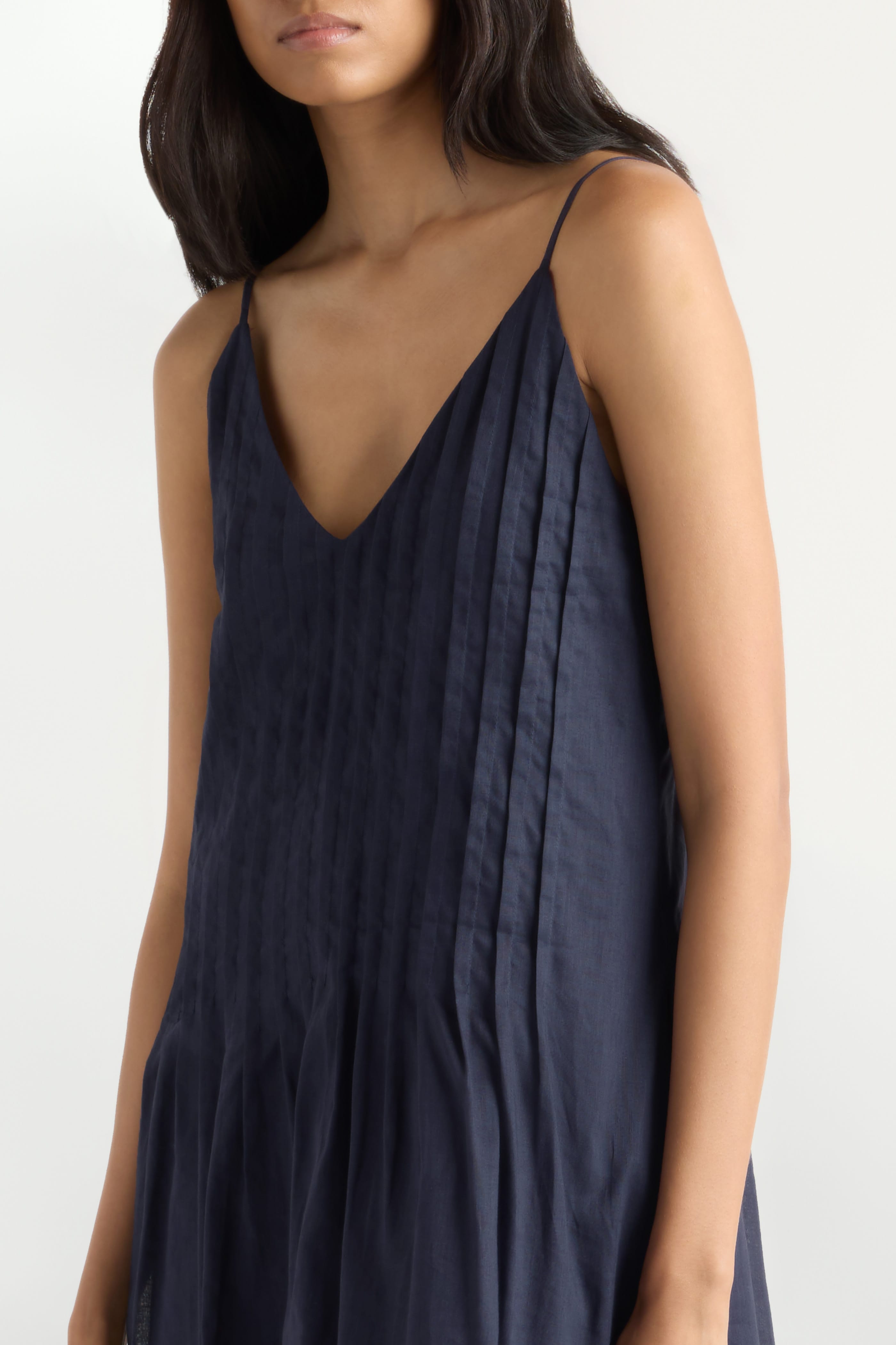 Nelly Pleated Linen Mini Dress