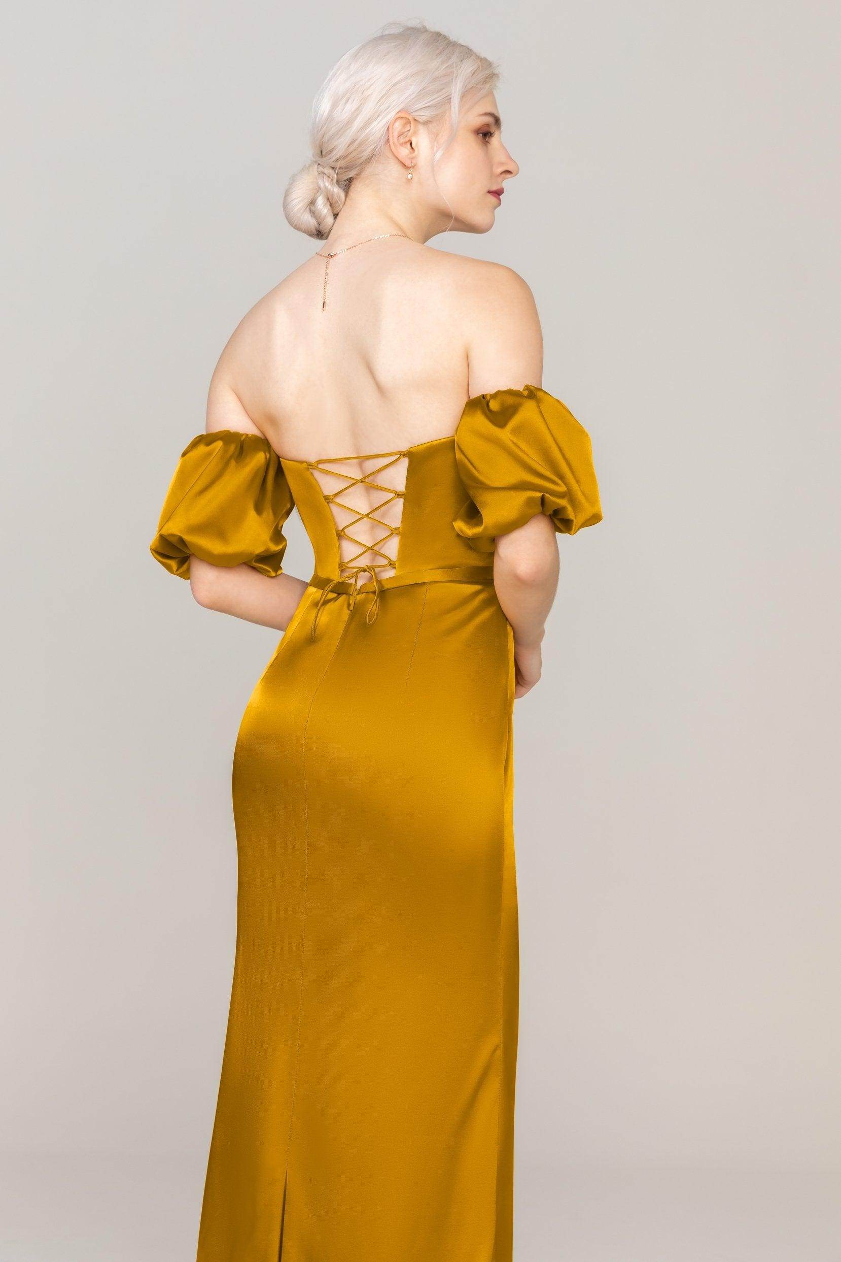 Sheath Ankle Length Luxe Satin Dress CS0306