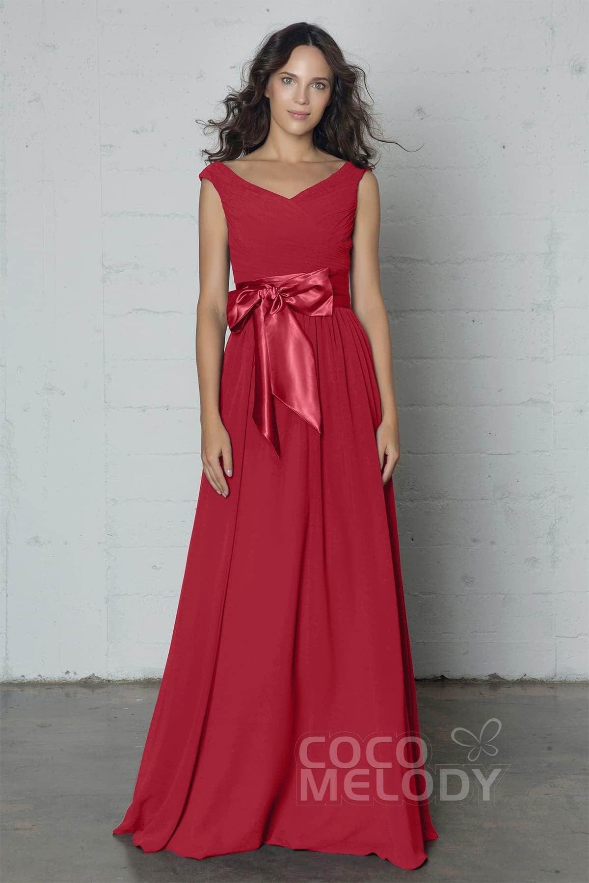 Sheath-Column Floor Length Chiffon Dress PR17017
