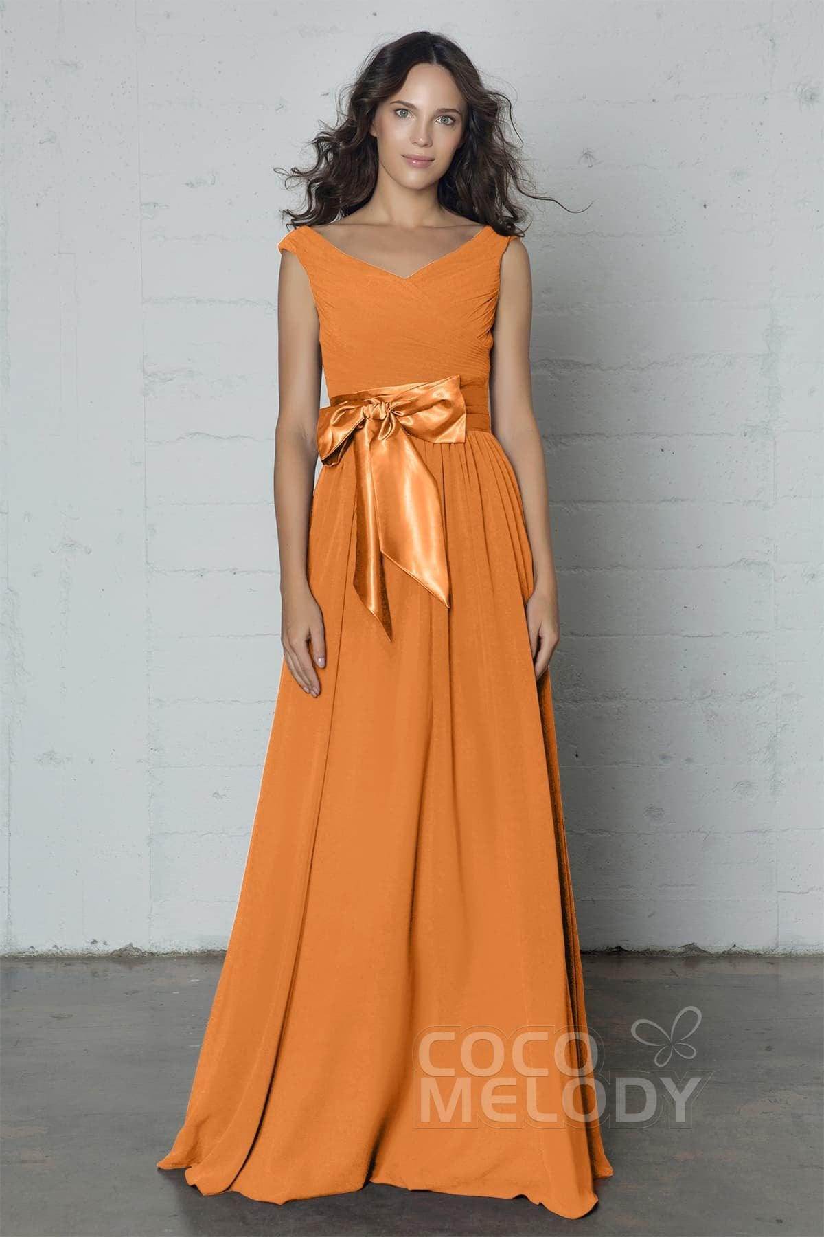 Sheath-Column Floor Length Chiffon Dress PR17017