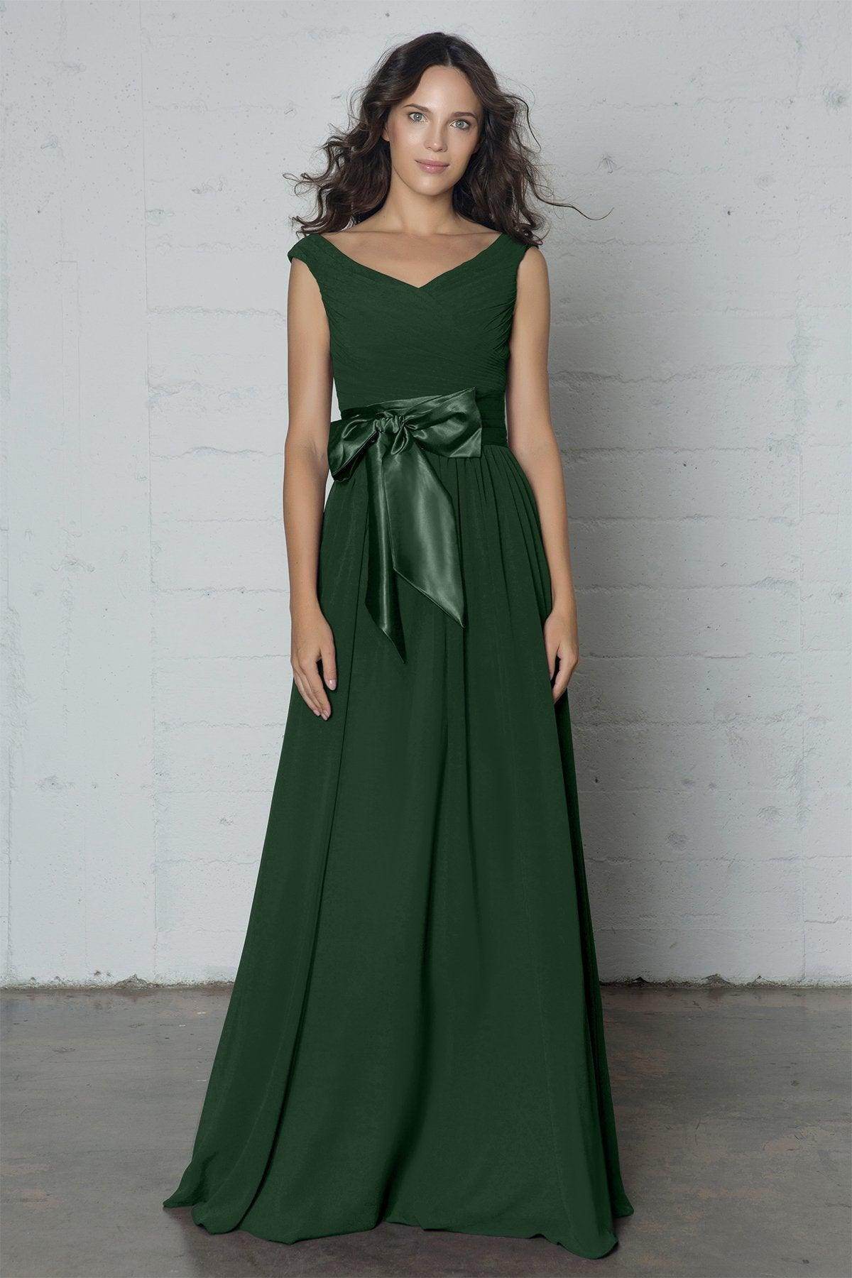 Sheath-Column Floor Length Chiffon Dress PR17017