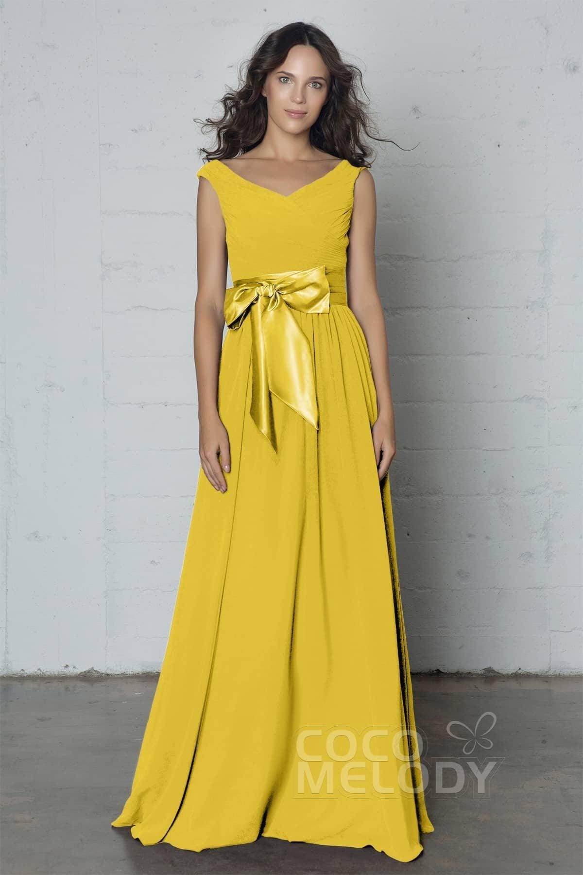 Sheath-Column Floor Length Chiffon Dress PR17017