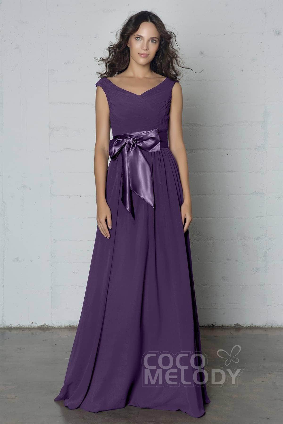 Sheath-Column Floor Length Chiffon Dress PR17017