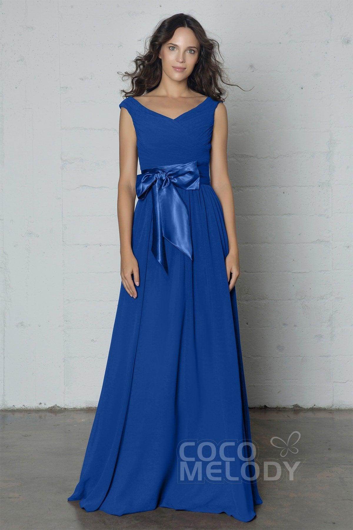 Sheath-Column Floor Length Chiffon Dress PR17017