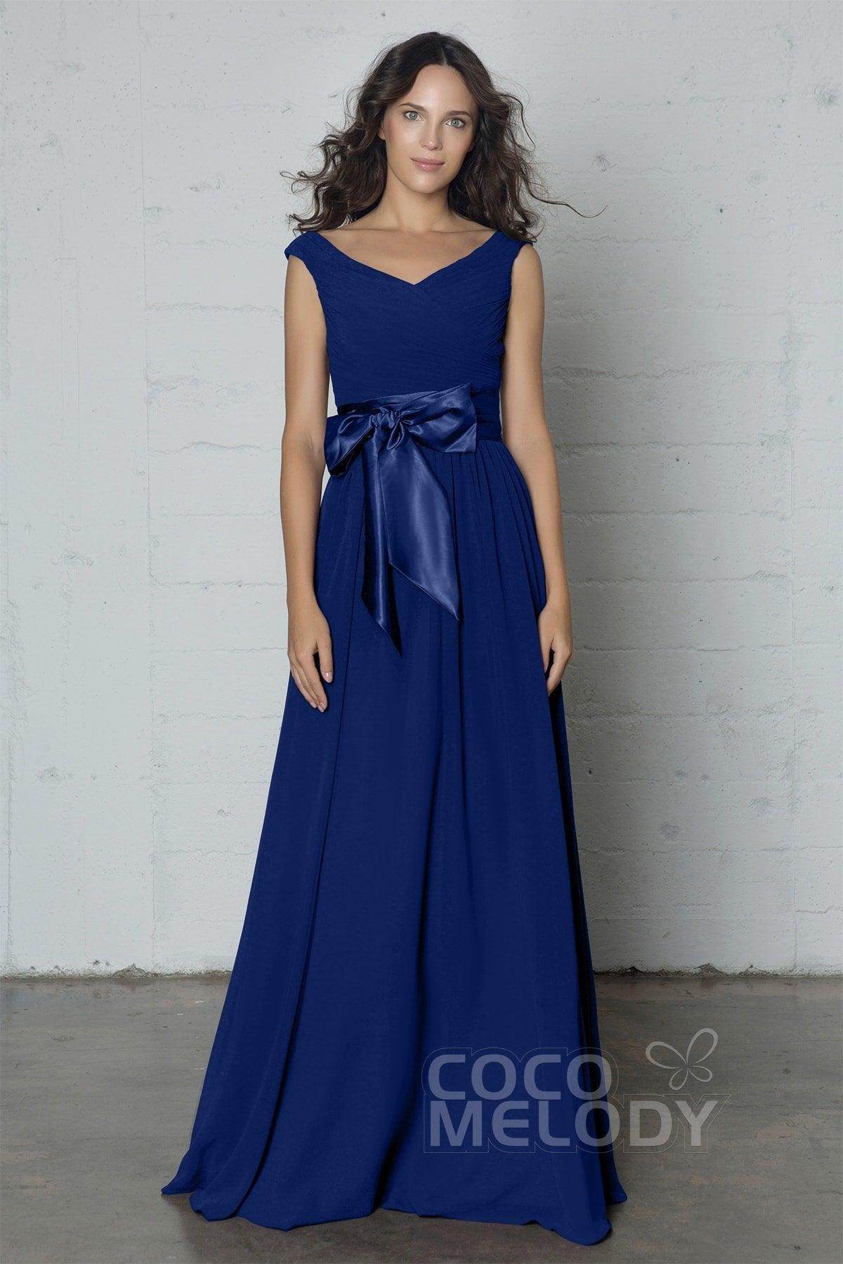 Sheath-Column Floor Length Chiffon Dress PR17017