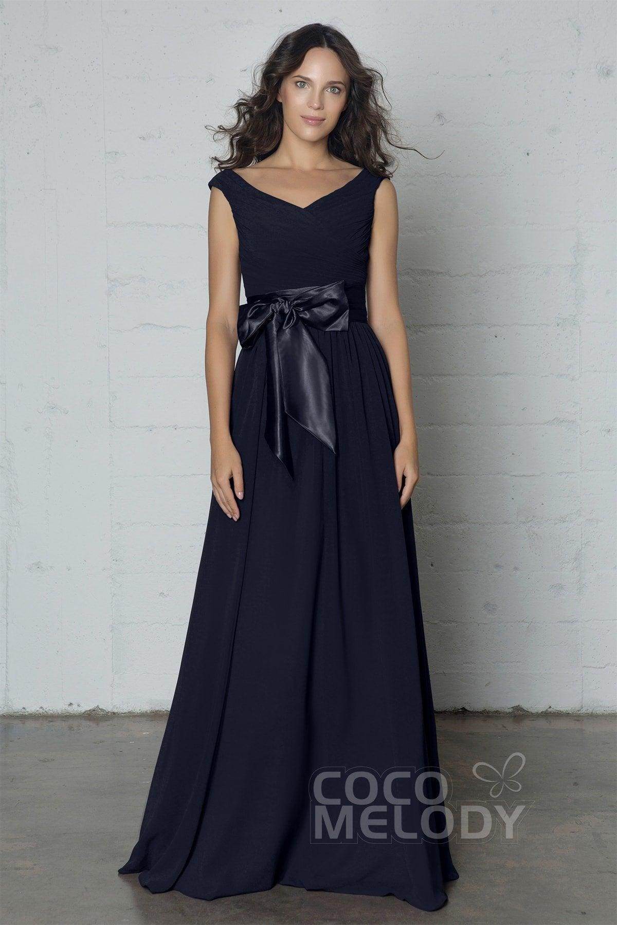 Sheath-Column Floor Length Chiffon Dress PR17017