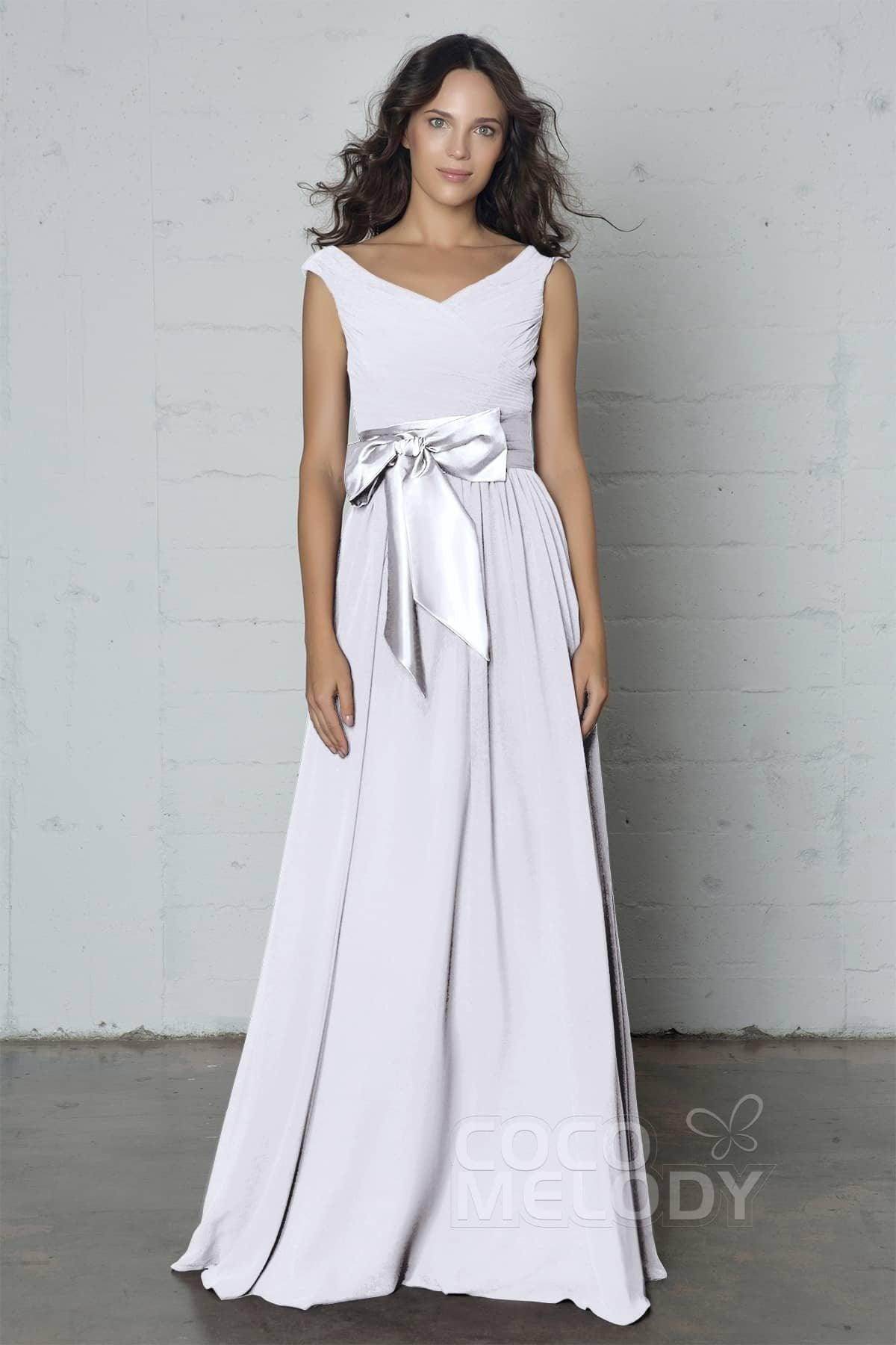 Sheath-Column Floor Length Chiffon Dress PR17017