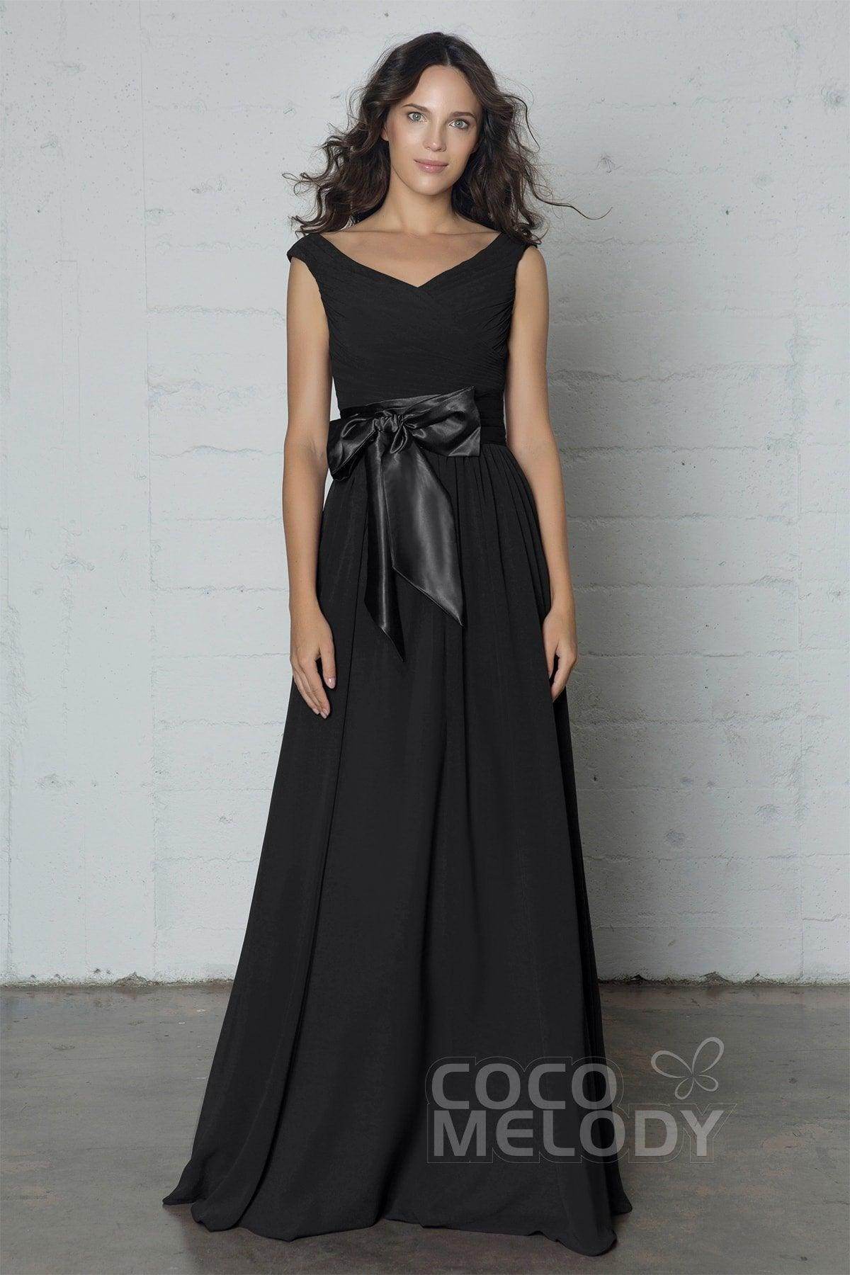 Sheath-Column Floor Length Chiffon Dress PR17017